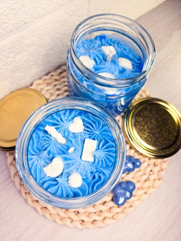 Vela aromática de Algodón de azúcar azul - Imagen 2