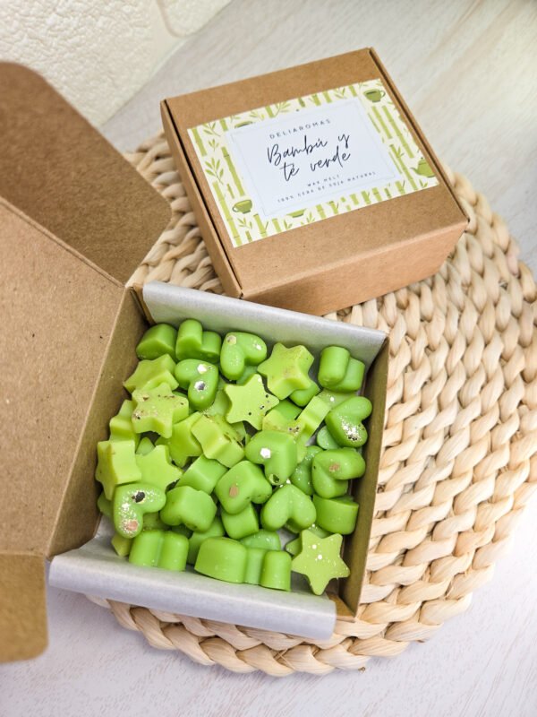 Wax melt de Bambú y té verde