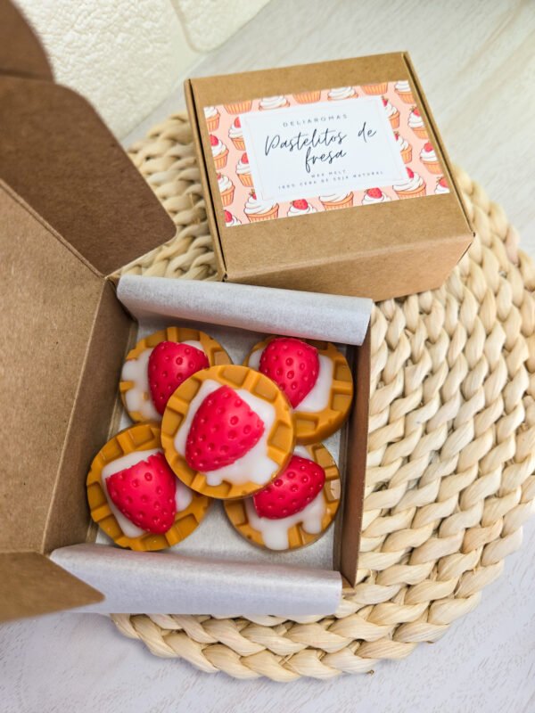 Wax melt de Pastelitos de fresa