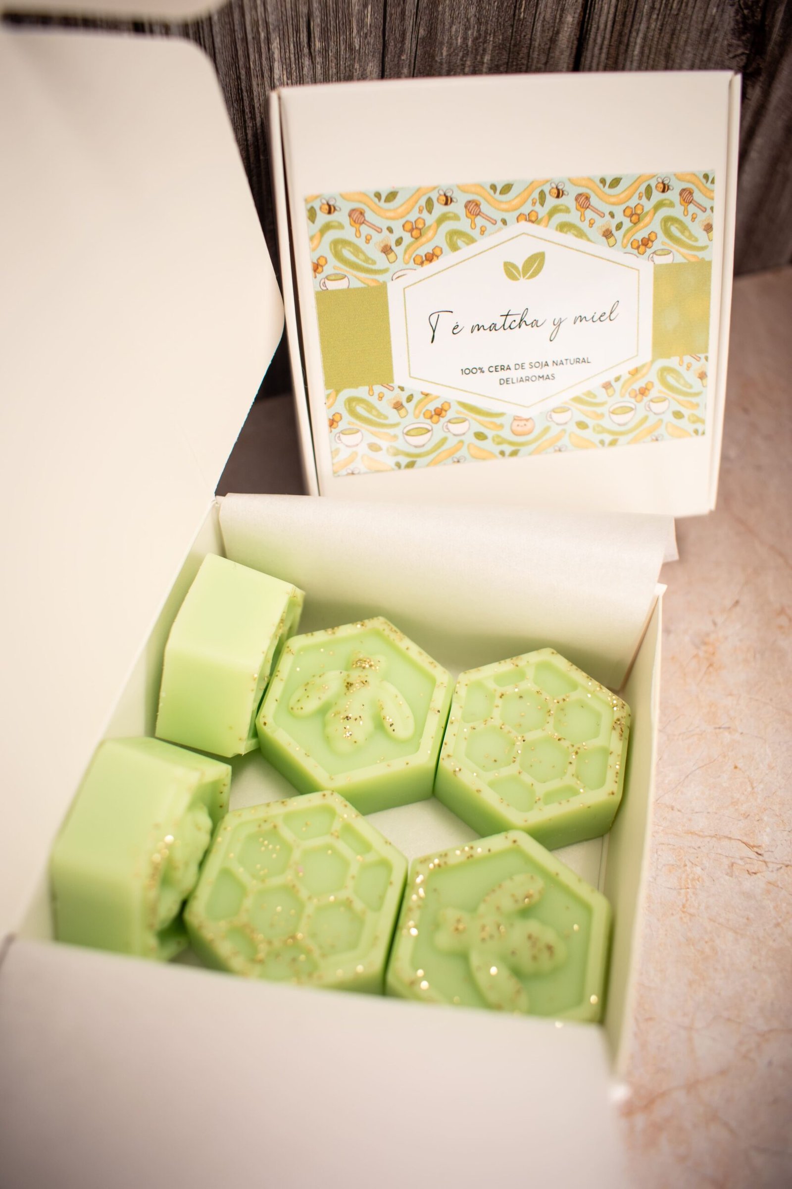 Wax melt de Té matcha y miel