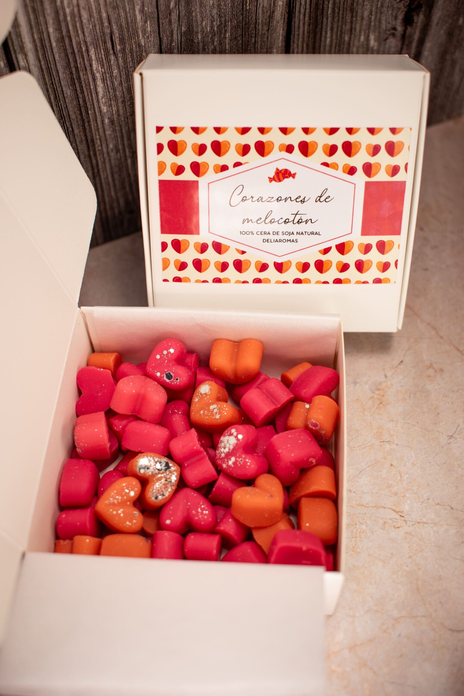 Wax melt de Corazones de melocotón