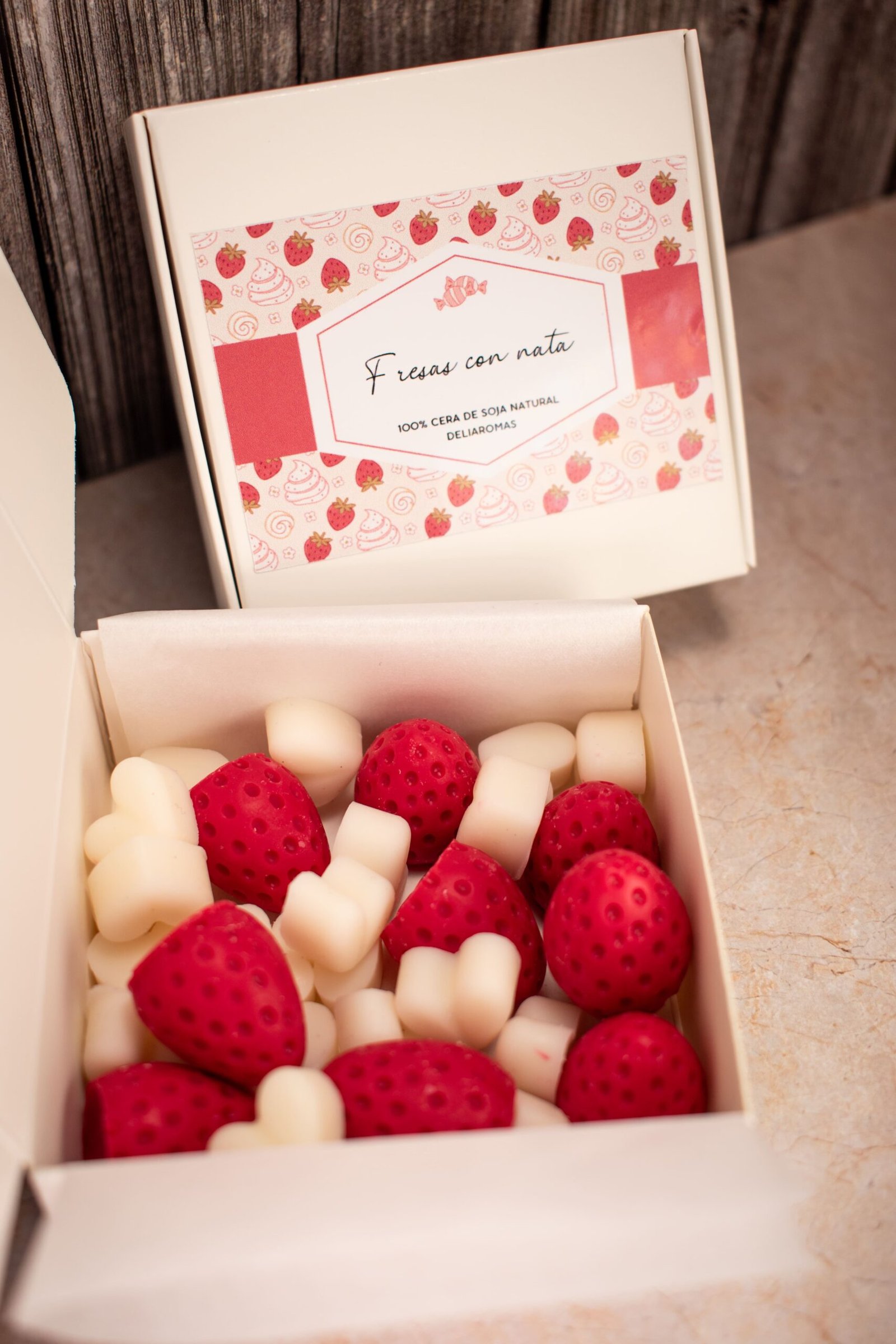 Wax melt de Fresas con nata