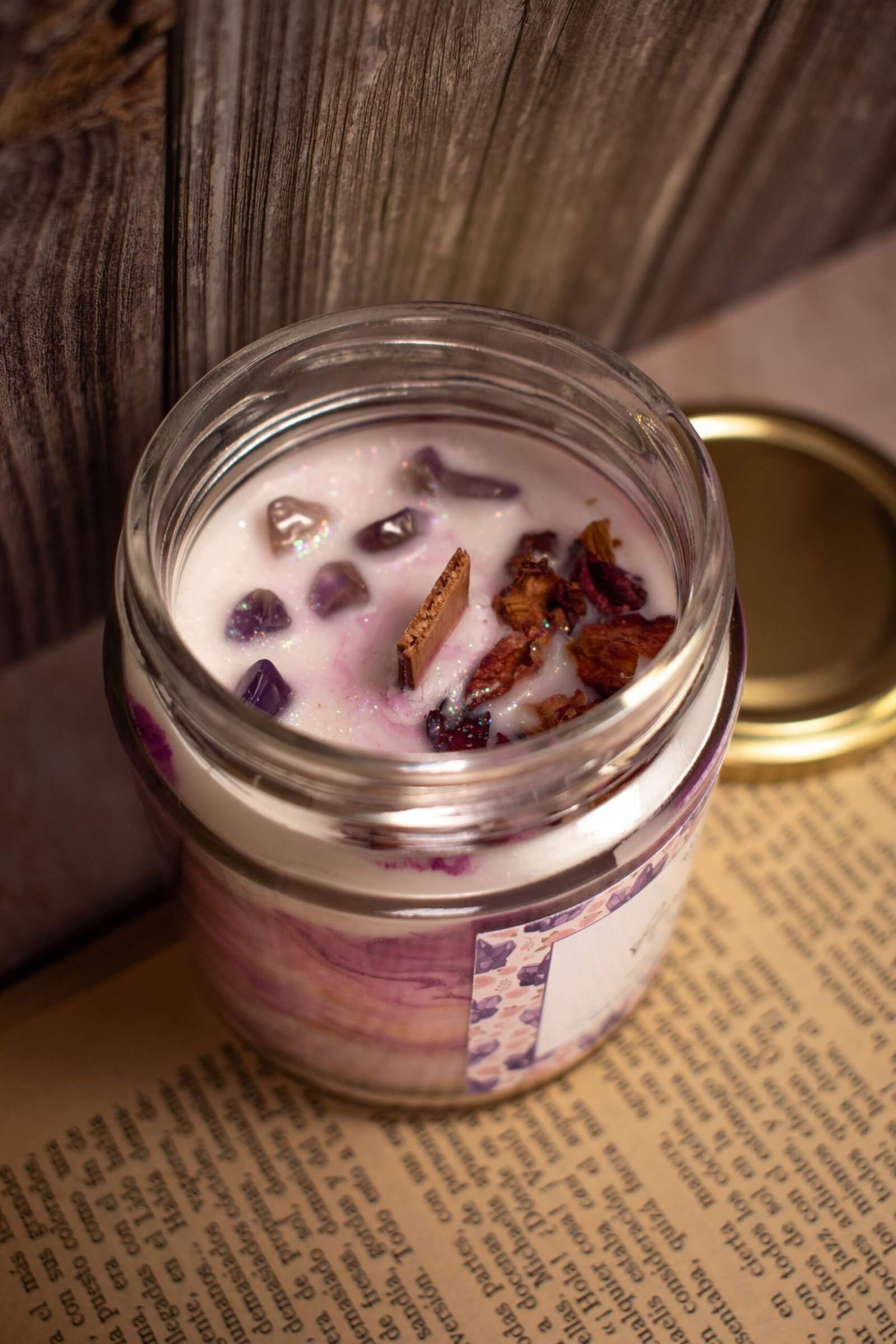 Vela aromática de Amatista