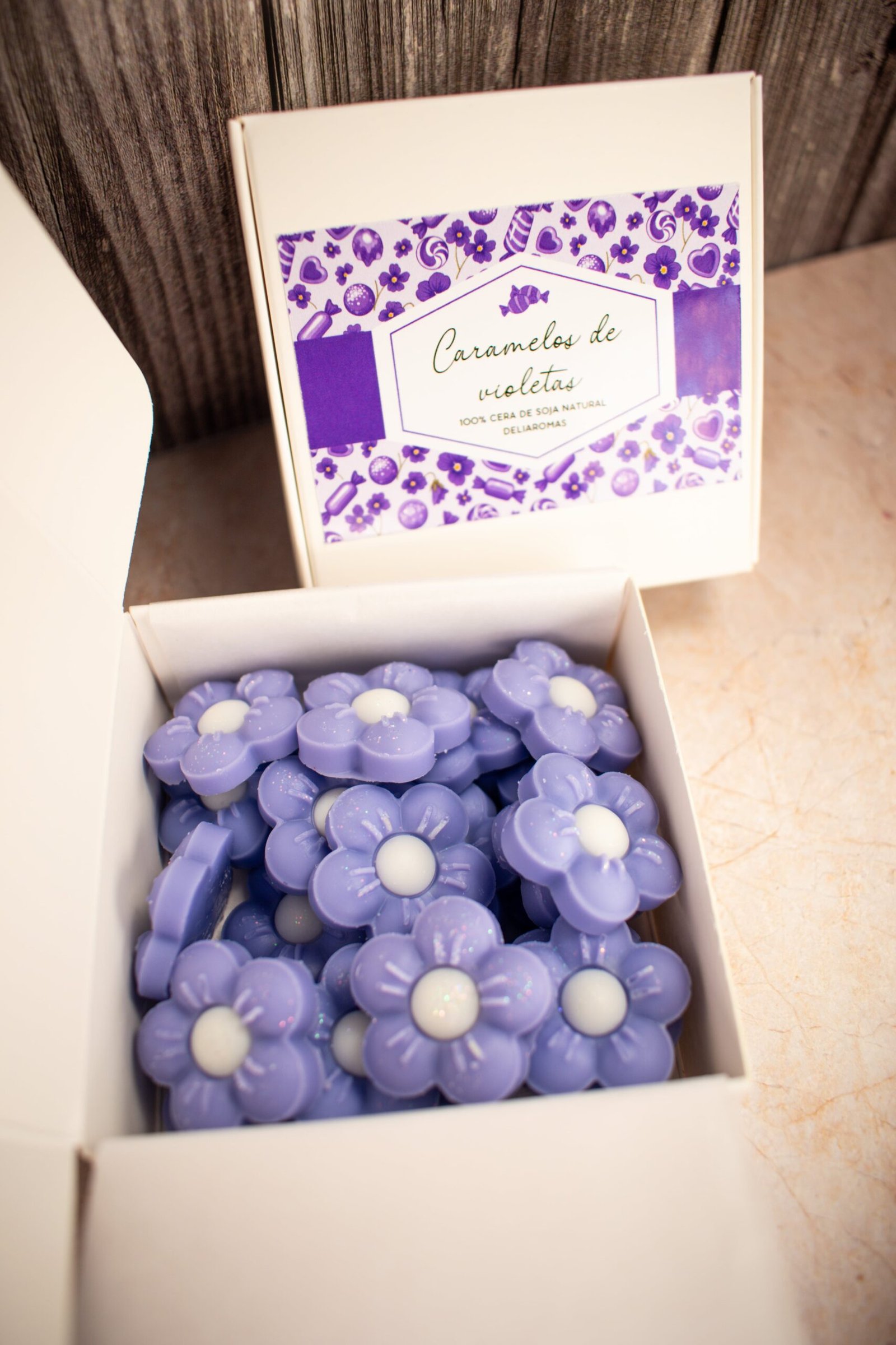 Wax melt de Caramelos de violetas