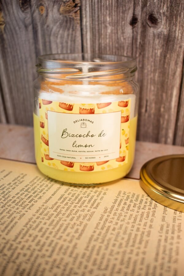 Vela aromática de Bizcocho de limón
