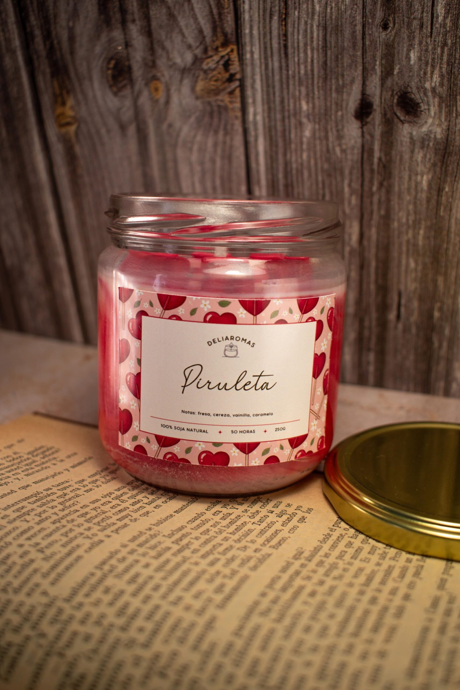 Vela aromática de Piruleta