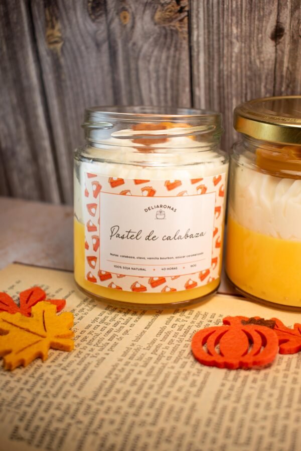 Vela aromática de Pastel de calabaza