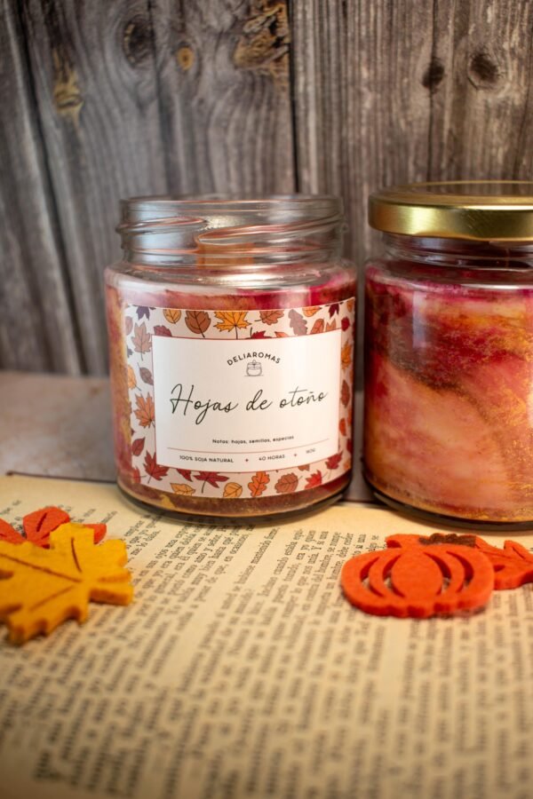 Vela aromática de Hojas de otoño