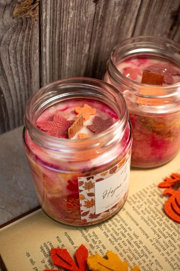 Vela aromática de Hojas de otoño