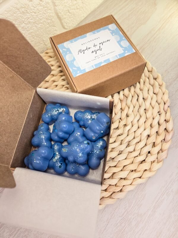 Wax melt de Algodón de azúcar azul